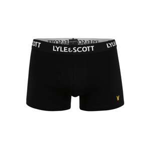 Lyle & Scott Boxerky 'BARCLAY'  žltá / čierna / biela