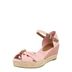 TOMMY HILFIGER Sandále 'BASIC OPEN TOE MID WEDGE'  ružová