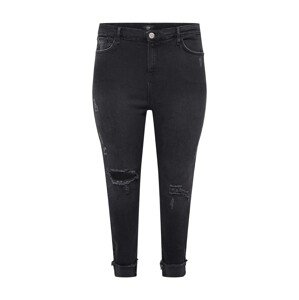 River Island Plus Džínsy 'Amelie'  čierny denim