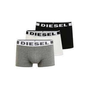 DIESEL Boxerky  sivá melírovaná / biela / čierna