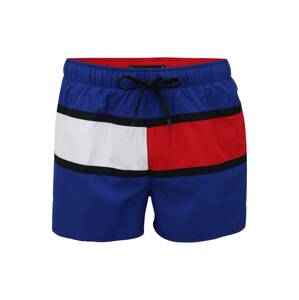 Tommy Hilfiger Underwear Plavecké šortky 'Runner'  biela / červená / modrá / čierna