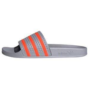 ADIDAS ORIGINALS Plážové / kúpacie topánky 'Adilette'  sivá / svetlooranžová