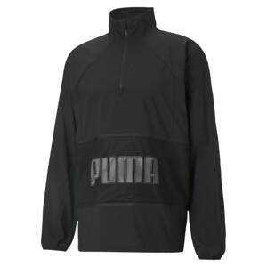 PUMA Tréningová bunda  čierna / tmavosivá