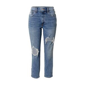 Abercrombie & Fitch Jeans  'MED KNEE BLOWOUT HR MOM '  modrá denim