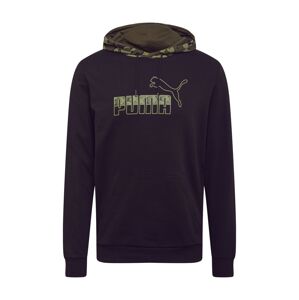 PUMA Športová mikina  čierna / svetlozelená / kaki