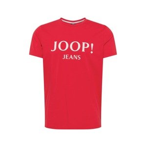 JOOP! Jeans Tričko 'Alex'  červená / biela