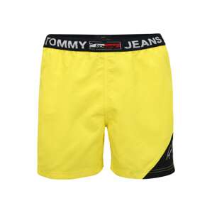 Tommy Hilfiger Underwear Plavecké šortky  neónovo žltá / čierna / biela / ohnivo červená