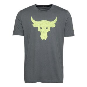 UNDER ARMOUR Funkčné tričko 'Rock Brahma Bull'  sivá / svetlozelená