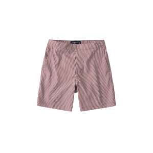 Abercrombie & Fitch Badeshorts  burgundská / biela