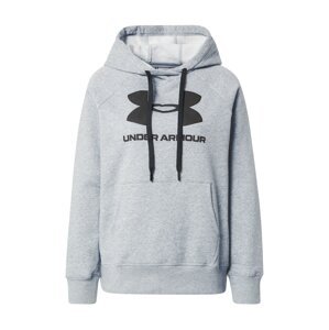 UNDER ARMOUR Športová mikina  sivá melírovaná / čierna