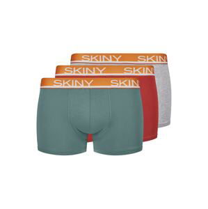 Skiny Boxerky  červená / sivá melírovaná / zelená / oranžová / biela