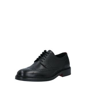 HUGO Šnurovacie topánky 'Luxity'  čierna
