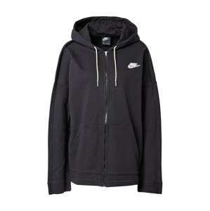 Nike Sportswear Tepláková bunda  čierna / biela