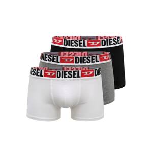 DIESEL Boxerky 'Damien'  sivá / čierna / biela / červená