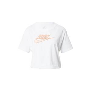 Nike Sportswear Tričko  biela / broskyňová