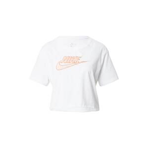 Nike Sportswear Tričko  biela / broskyňová