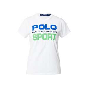 POLO RALPH LAUREN Tričko  biela / modrá / svetlozelená