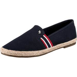 TOM TAILOR Espadrilky  biela / červená / tmavomodrá / karamelová