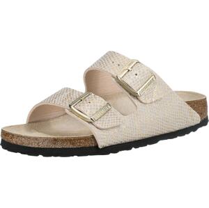 BIRKENSTOCK Šľapky 'Arizona'  zlatá / béžová