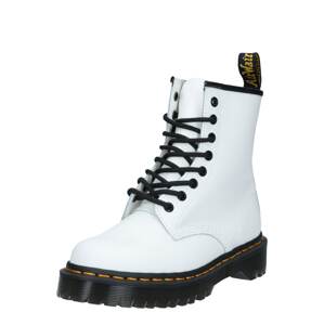 Dr. Martens Šnurovacie členkové čižmy  čierna / biela