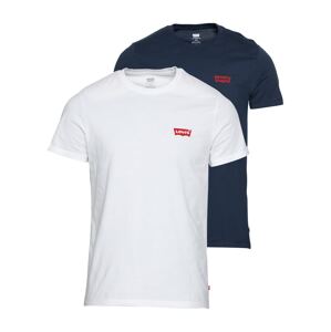 LEVI'S ® Tričko '2Pk Crewneck Graphic'  tmavomodrá / červená / biela