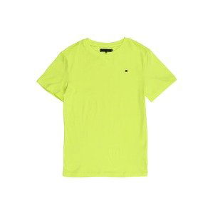 TOMMY HILFIGER Tričko 'ESSENTIAL ORIGINAL TEE S/S'  neónovo žltá