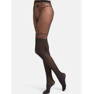 Wolford Jemné pančuchy 'Flora'  čierna