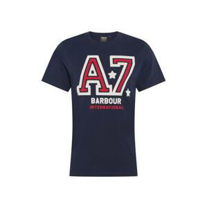 Barbour International Tričko 'Legend A7'  námornícka modrá / biela / červená