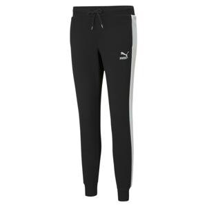 PUMA Športové nohavice 'Iconic T7'  čierna / biela