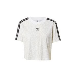 ADIDAS ORIGINALS Tričko  biela / čierna / svetlosivá / svetlohnedá