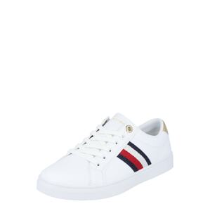 TOMMY HILFIGER Sneaker  biela / námornícka modrá / červená / zlatá