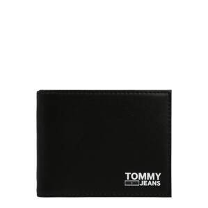 Tommy Jeans Peňaženka 'ESSENTIAL'  čierna / biela