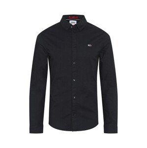 Tommy Jeans Košeľa 'TJM SLIM STRETCH OXFORD SHIRT'  čierna