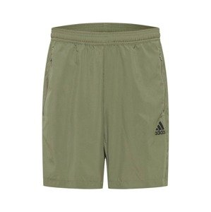 ADIDAS PERFORMANCE Sportshorts  čierna / olivová