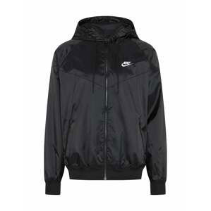 Nike Sportswear Prechodná bunda 'Windrunner'  čierna / biela