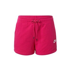 Nike Sportswear Nohavice  fuksia / biela