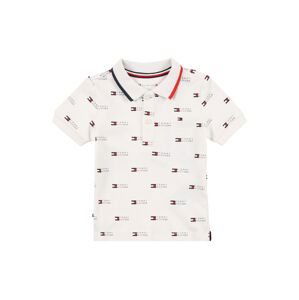 TOMMY HILFIGER Tričko 'FLAG '  biela / červená / námornícka modrá