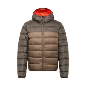 JACK WOLFSKIN Outdoorová bunda 'Helium'  kaki / hnedá