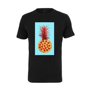 Mister Tee Tričko 'Pizza Pineapple'  vodová / zlatá žltá / melónová / tmavočervená / čierna