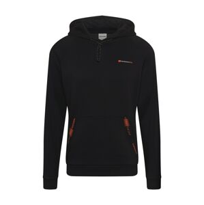 JACK & JONES Mikina 'FINN'  čierna / tmavooranžová