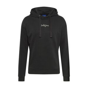 JACK & JONES Mikina 'STOCKHOLM'  svetlosivá / čierna melírovaná