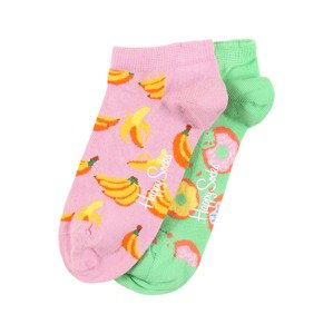 Happy Socks Ponožky 'Snack'  staroružová / svetlozelená / žltá / oranžová / koralová