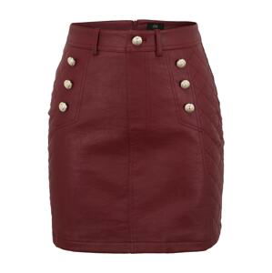 River Island Petite Sukňa  burgundská