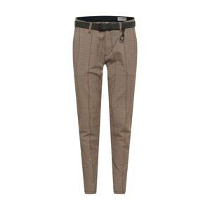 TOM TAILOR DENIM Chino nohavice  hnedá / čierna / hrdzavohnedá