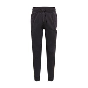 Nike Sportswear Športové nohavice  čierna / pastelovo zelená / biela