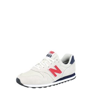 new balance Nízke tenisky  svetlosivá / červená / námornícka modrá