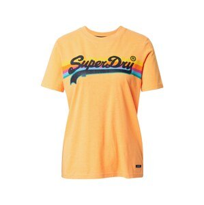 Superdry Tričko  oranžová / námornícka modrá / svetlomodrá / žltá / nefritová