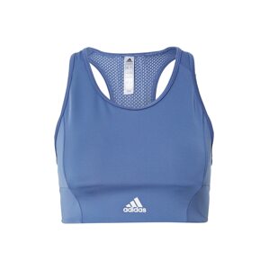 ADIDAS PERFORMANCE Športová podprsenka  dymovo modrá / biela