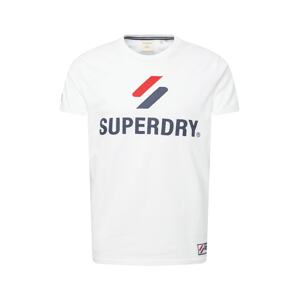 Superdry Tričko  biela / červená / modrá