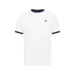 Lyle & Scott Tričko  biela / tmavomodrá